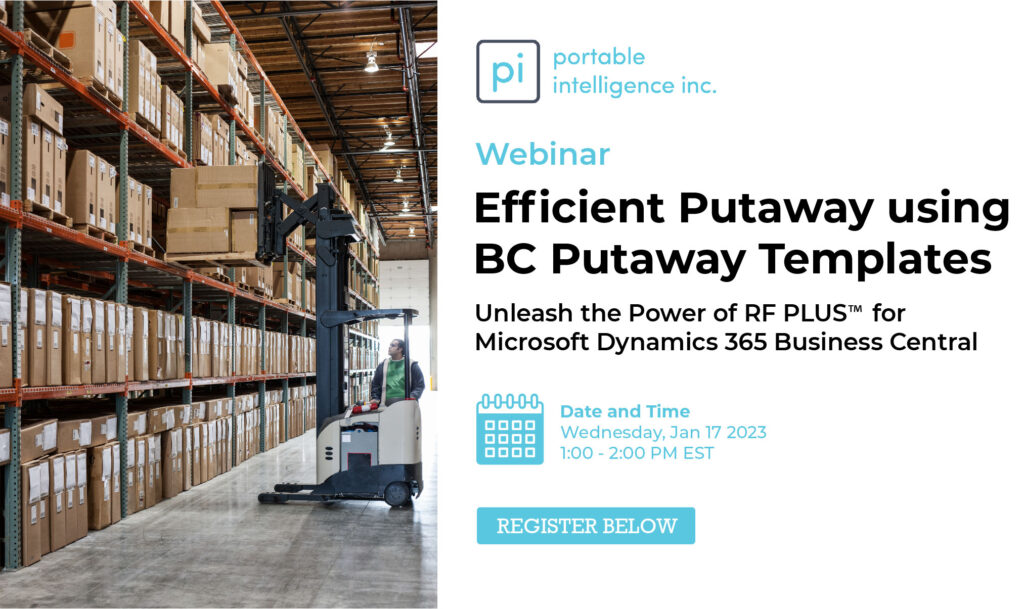 Putaway with RF Plus for BC