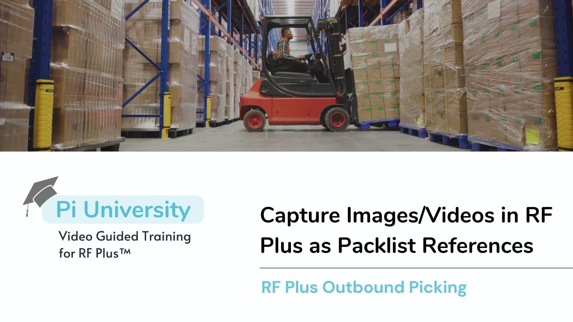 Capture Images/Videos in RF Plus as Visual Packlist References